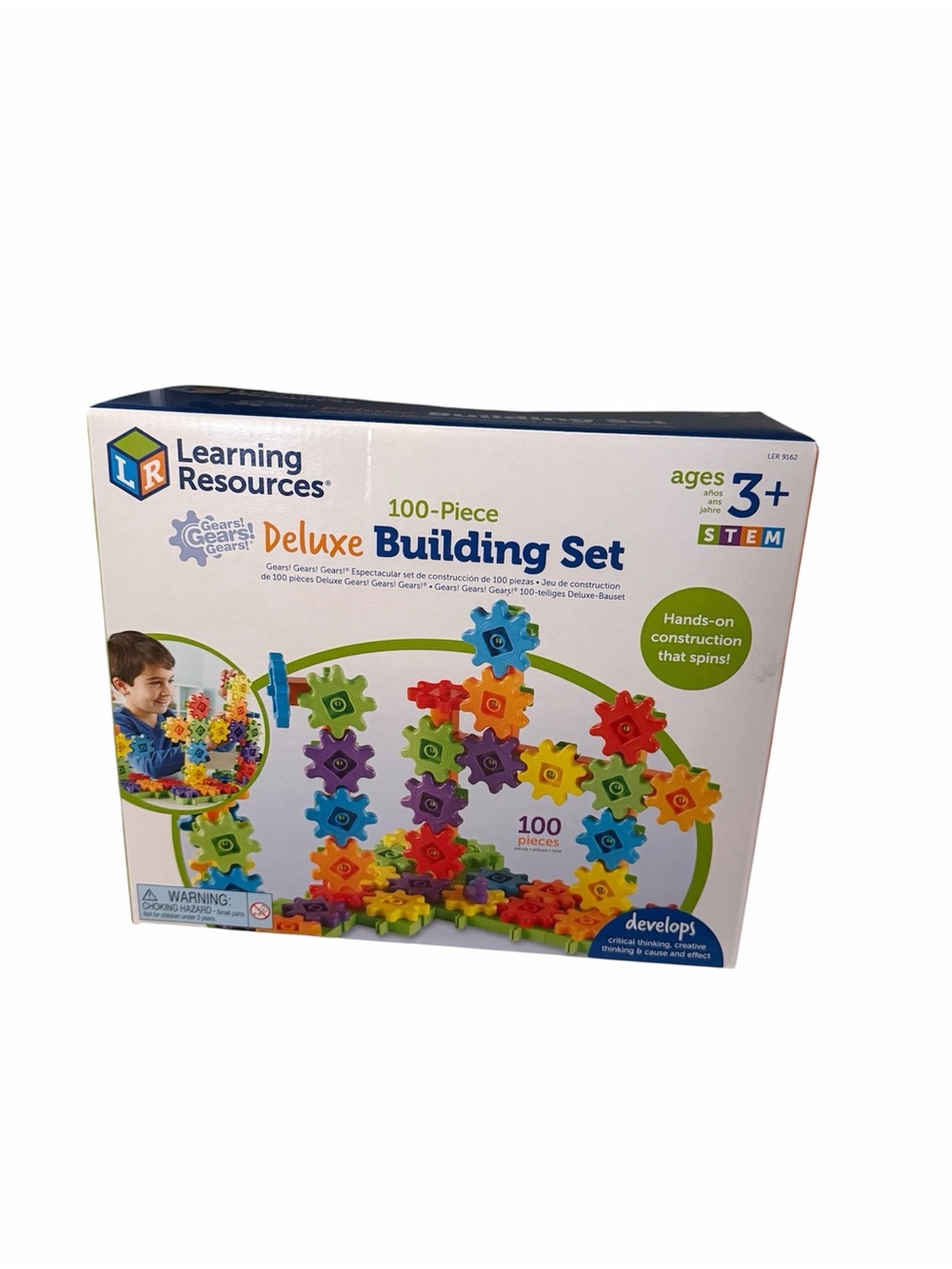Learning Resources Deluxe 100-Piece Building Set - Multicolor Gears
